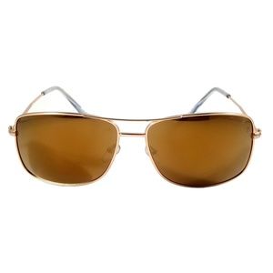 Clayden Retro Aviator Sunglasses Square Metal Fram